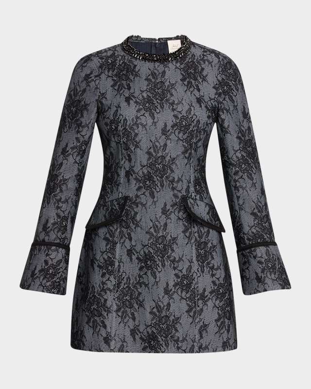 Reina Bonded Lace Mini Dress